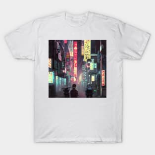 Neo Tokyo - A Lonely Boy - Japan Vibe T-Shirt